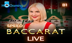 Speed Baccarat live game by Evolution on AK BET Nigeria